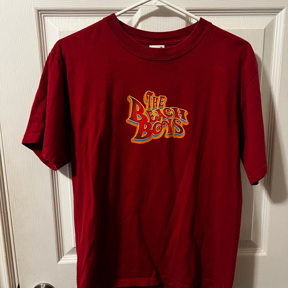 vintage The Beach Boys Tshirt Logo Front & Back. Size L Large Anvil Tag